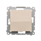 Single-pole switch (module) 10A, 250V, quick connectors, cream