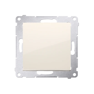 Single-pole switch (module) 10A, 250V, quick connectors, cream