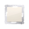 Single-pole switch (module) 10A, 250V, quick connectors, cream