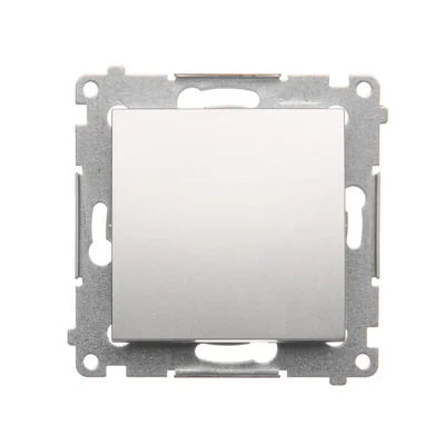 Single-pole switch (module) 10A 250V quick connectors silver (metallic)