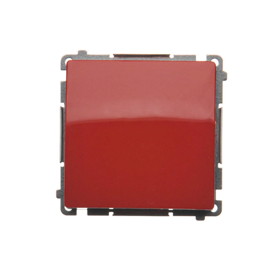 Single pole switch (module) 10A 250V red screw terminals