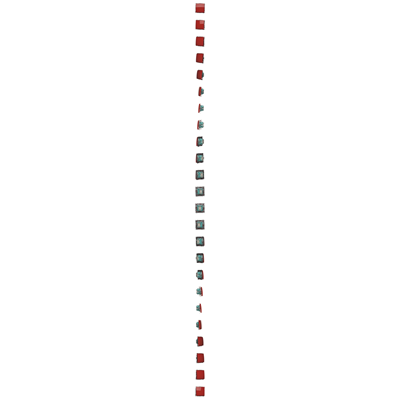 Single pole switch (module) 10A 250V red screw terminals