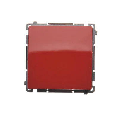 Single pole switch (module) 10A 250V red screw terminals