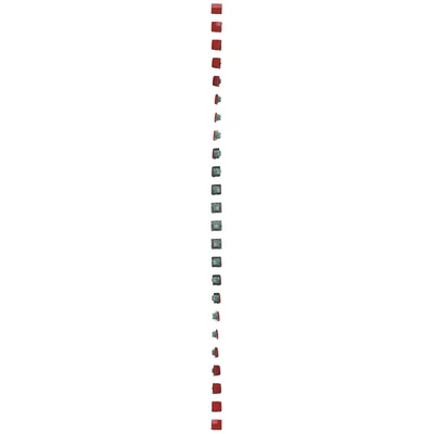 Single pole switch (module) 10A 250V red screw terminals