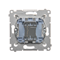 Single-pole switch (module) 16A 250V screw terminals gold (metallic)