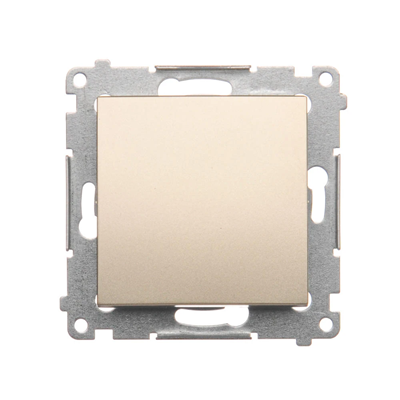 Single-pole switch (module) 16A 250V screw terminals gold (metallic)