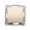 Single-pole switch (module) 16A 250V screw terminals gold (metallic)