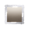 Single-pole switch (module) 16A 250V screw terminals gold (metallic)