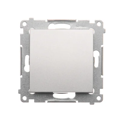Single-pole switch (module) 16A 250V screw terminals silver (metallic)