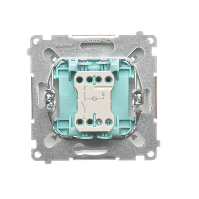 Single-pole switch (module) with activation signaling 10A 250V screw terminals white
