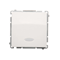 Single-pole switch (module) with activation signaling 10A 250V screw terminals white