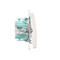 Single-pole switch (module) with activation signaling 10A 250V screw terminals white
