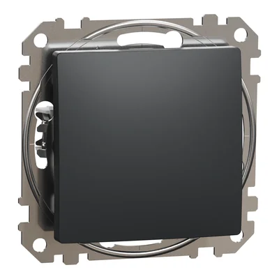 Single pole switch, Sedna Design & Elements, anthracite black
