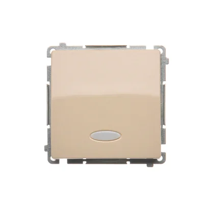 Single-pole switch with backlight (module) 10A 250V beige