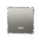 Single-pole switch with illumination (module) 10A 250V satin (metallic)