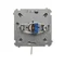 Single-pole switch with key, 2-position metallic stainless steel