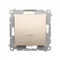 Single-pole switch with LED backlight (module) 10A 250V gold (metallic) quick connectors
