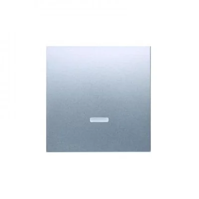 Single pole switch with LED backlight (module) 10A 250V quick connectors silver (metallic)