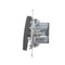 Single-pole switch with LED backlight (module) 16A 250V anthracite (metallic)
