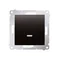 Single-pole switch with LED backlight (module) 16A 250V anthracite (metallic)