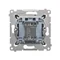 Single-pole switch with LED backlight (module) 16A 250V anthracite (metallic)