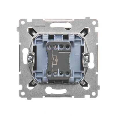 Single-pole switch with LED backlight (module) 230V, matt bronze metallic
