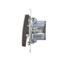 Single-pole switch with LED backlight (module) 230V, matt bronze metallic