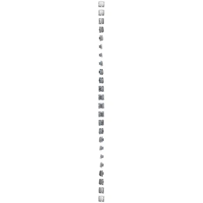 Single-pole switch with LED backlight (module) 230V, silver metallic