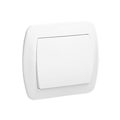 Single-pole white switch 10A 250V