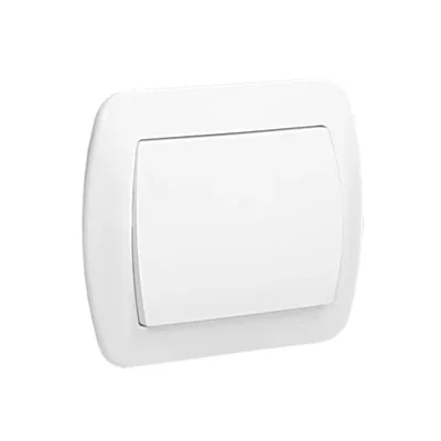 Single-pole white switch 10A 250V