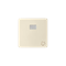 Single push button bell to be illuminated, beige