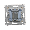 Single push-button without pictogram (module) 16A 250V cream screw terminals