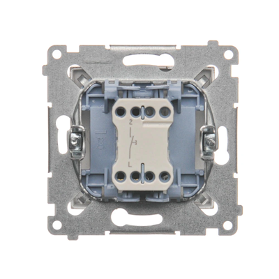 Single push-button without pictogram (module) 230V, matt bronze metallic