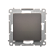 Single push-button without pictogram (module) 230V, matt bronze metallic