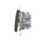 Single push-button without pictogram (module) 230V, matt bronze metallic