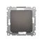 Single push-button without pictogram (module) 230V, matt bronze metallic