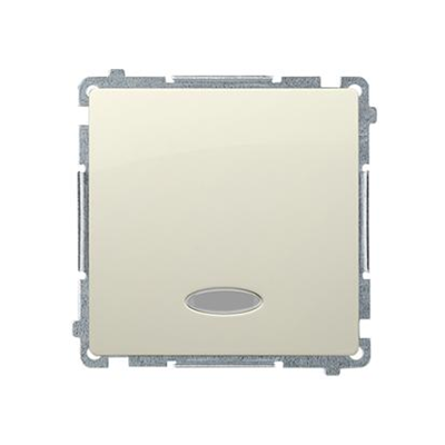 Single push-button without pictogram with backlight (module) 230V, beige