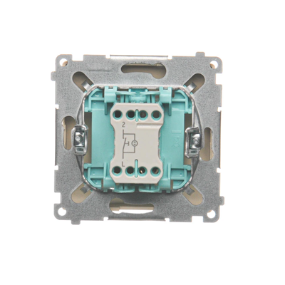 Single push-button without pictogram with backlight (module) 230V, beige