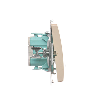 Single push-button without pictogram with backlight (module) 230V, beige