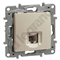 Single RJ11 socket, cream color