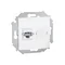 Single RJ11 telephone socket (module) white