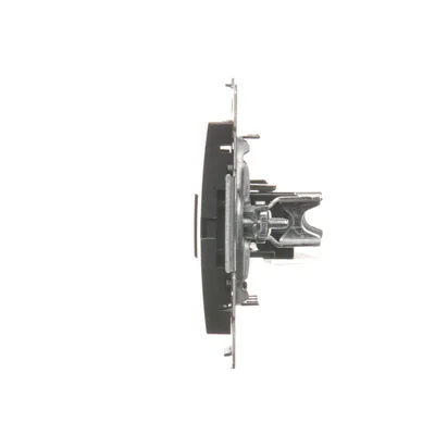 Single RJ12 telephone socket (module) anthracite (metallic)