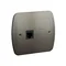 Single RJ12 telephone socket with satin metallic cover