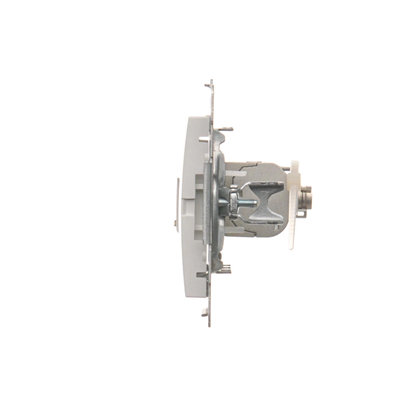 Single RJ45 computer socket, category 6, shielded with anti-dust cover (module) white