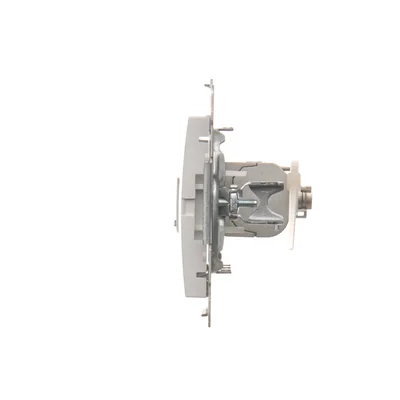 Single RJ45 computer socket, category 6, shielded with anti-dust cover (module) white