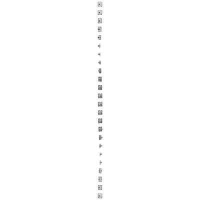 Single RJ45 computer socket, category 6, shielded with anti-dust cover (module) white