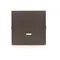 Single rocker with an eyelet for illuminated switches/pushbuttons, matt bronze (metallic)