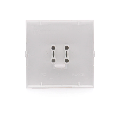 Single rocker with eyelet for illuminated switches/buttons, white