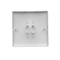 Single rocker with key pictogram, stainless steel (metallic)