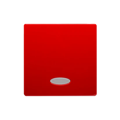 Single rocker with ring for switches/buttons with backlight, red